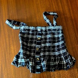 Black and white Hollister tank top